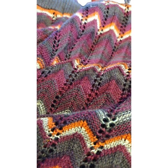 NWT 2 In One Lane Bryant Chevron Knit Pointelle Sheath Dress With Spaghetti Stra - Picture 7 of 7